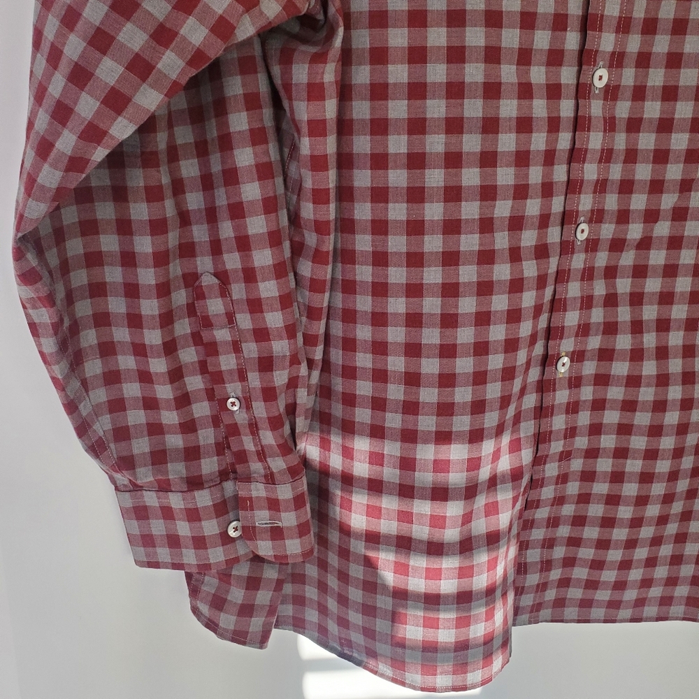 ROWN Big&Tall Size 4XB 100% Cotton checkered L/Sl button up shirt - Picture 5 of 9